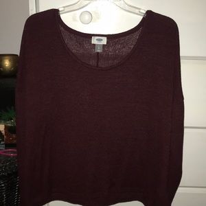 Large Burgundy Old Navy Sweater